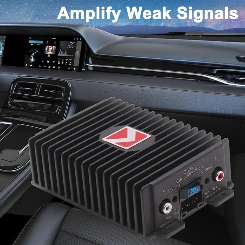 GoolRC 4-Channel Full-Range Amplifier, 80Wx4 Audio Modification Power Amplifier Digital Sound Processor Class A/B for Android Car Player - Image 5